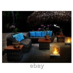 Bioethanol Fireplace Sunset Garden Grey Design Eco Tempered Glass