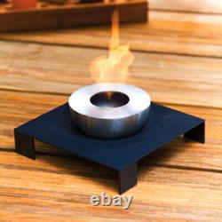Bioethanol Standfeuer Matte Braun Decorative Fireplace Terrace Fire Pit