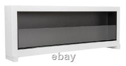 Bioethanol fireplace freestanding S-Line BOX 120cm with glass, indoor