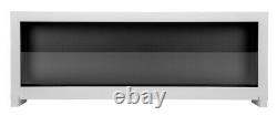 Bioethanol fireplace freestanding S-Line BOX 120cm with glass, indoor