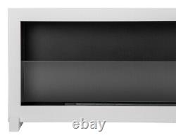 Bioethanol fireplace freestanding S-Line BOX 120cm with glass, indoor