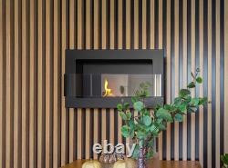 Biofireplace 650x400 with glass, Black Structural