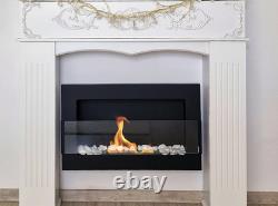 Biofireplace 650x400 with glass, Black Structural Biofireplace 650x400 with glass, Black Structural