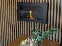 Biofireplace 650x400 with glass, Black Structural