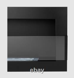 Biofireplace 650x400 with glass, Black Structural