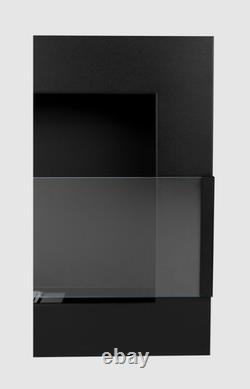 Biofireplace 650x400 with glass, Black Structural