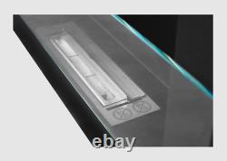 Biofireplace 650x400 with glass, Black Structural