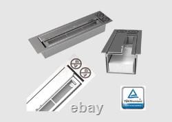 Biofireplace 650x400 with glass, Black Structural