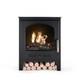 Biofires Wood Burner Style Traditional Bio Ethanol Stove With Logs, Black