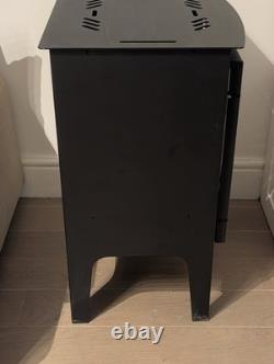 Biofires wood burner style traditional bio ethanol stove with logs, black