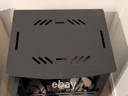 Biofires wood burner style traditional bio ethanol stove with logs, black