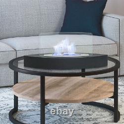 Black Large Bio ethanol Fireplace Table Top Indoor Outdoor Ethanol Fire Burner