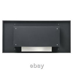 Black+Stainless Steel Bio Ethanol Fireplace Biofire Burner Insert/Wall Mounted