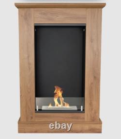 Boho portal bio fireplace with glass