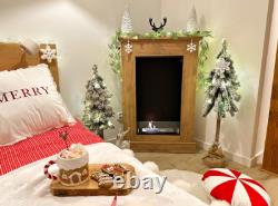 Boho portal bio fireplace with glass