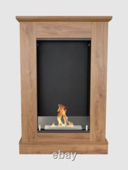 Boho portal bio fireplace with glass