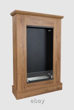 Boho portal bio fireplace with glass