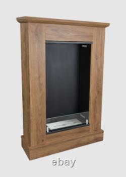 Boho portal bio fireplace with glass