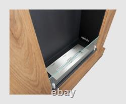 Boho portal bio fireplace with glass