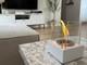 Brand New Smart Freestanding Biofireplace- White Structural Matte Finish