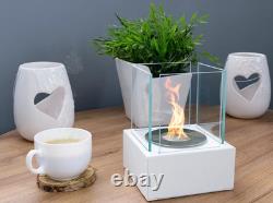 Brand NEW Smart freestanding biofireplace- White Structural Matte Finish