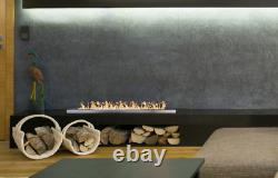 Builtin bio fireplace linear insert burner 900