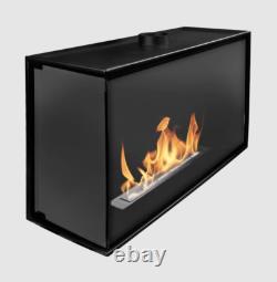 Builtin corner biofireplace BIO EKO Left