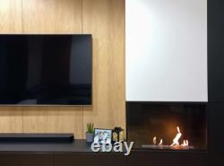 Builtin corner biofireplace BIO EKO Left