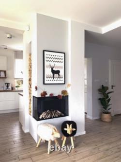 Builtin corner biofireplace BIO EKO Left