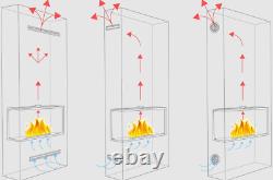 Builtin corner biofireplace BIO EKO Left