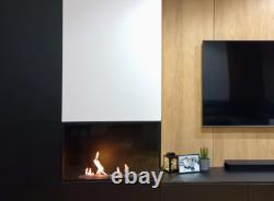 Builtin corner biofireplace BIO EKO Right