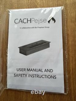 CASHFIRES Bioethanol Slimline Burner Steel 40 cm Brand New In Box