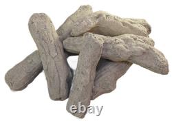 Ceramic Fire Coals Pebbles Logs Replacements Gas Bio Ethanol LPG RCF Universal