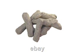 Ceramic Fire Coals Pebbles Logs Replacements Gas Bio Ethanol LPG RCF Universal