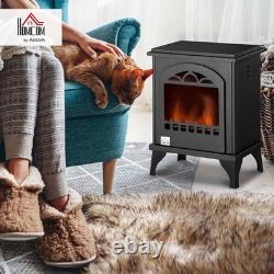 Chic Black Ethanol Heater 3 Hours of Cozy Indoor Warmth, Freestanding Design