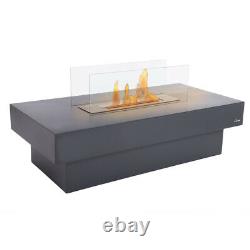 Couchtisch mit Feuerstelle (bioethanol) Feuertisch für Innen und Außen