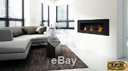 DELTA 3 wall hanging Bio-Ethanol Bio Fireplace + FREE Glazing and Starter Pack