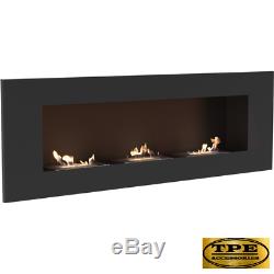 DELTA 3 wall hanging Bio-Ethanol Bio Fireplace + FREE Glazing and Starter Pack