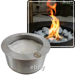 DIY BIO-fireplace round burner Stainless steel 0.5 L