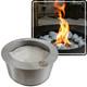 Diy Bio-fireplace Round Burner Stainless Steel 0.5 L