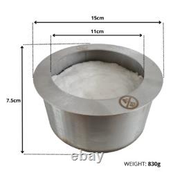 DIY BIO-fireplace round burner Stainless steel 0.5 L