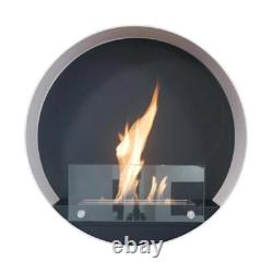 Delaware Ethanol-Wandkamin, White, Lasts up to 6 Hours F, 2 Kw