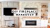 Diy Electric Fireplace Makeover Under 900 Stone Mantel U0026 Built In Shelves