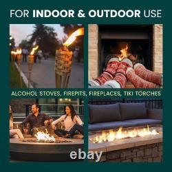 Eco-Friendly 12L Bioethanol Fireplace Fuel Clean & Smokeless Burning Solution