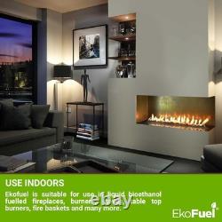 EkoFuel Premium Bioethanol Liquid Fuel 12 Litre for Fireplaces, Fire Pits & Stov