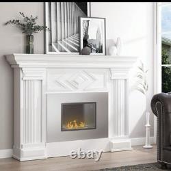 Electric Fireplace Modern Style, On-wall Fire Places, Realistic LED Flame Cheap