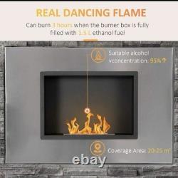 Electric Fireplace Modern Style, On-wall Fire Places, Realistic LED Flame Cheap