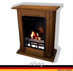 Ethanol Firegel Fireplace Cheminee Caminetti Chimenea Madrid Deluxe Royal Walnut