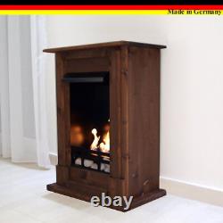 Ethanol Firegel Fireplace Cheminee Caminetti Chimenea Madrid Deluxe Walnut