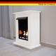 Ethanol Firegel Fireplace Cheminee Caminetti Chimenea Madrid Deluxe White